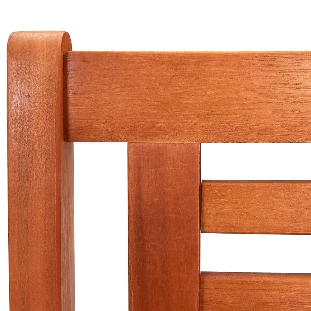 Bench Natural Brown Solid Eucalyptus Wood Large Durable. Picture 6