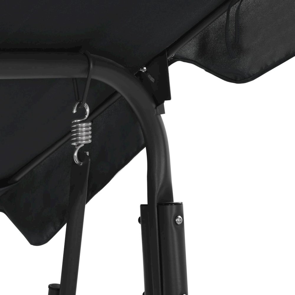 Garden Swing Chair Anthracite Powder-coated steel 66.9x43.3x60.2 in. Picture 5