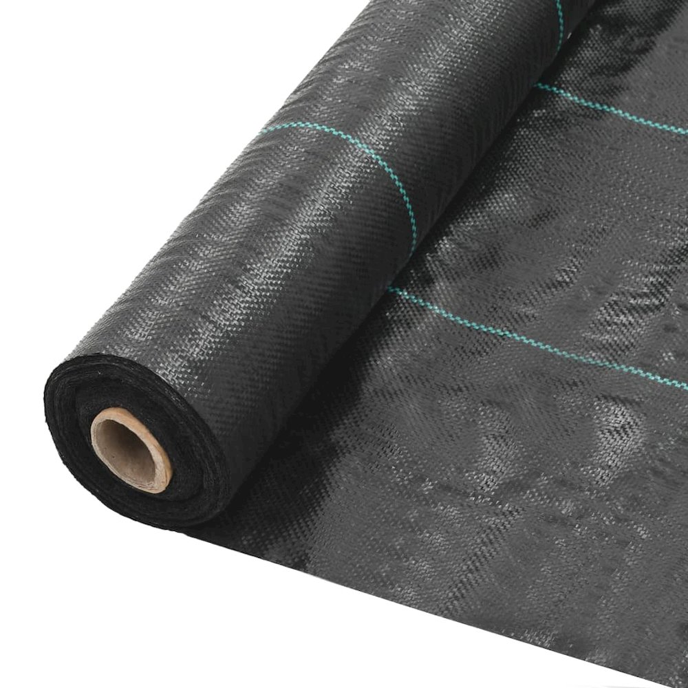 Weed Membrane Black Polypropylene 2 x 16.4 ft Durable. Picture 1