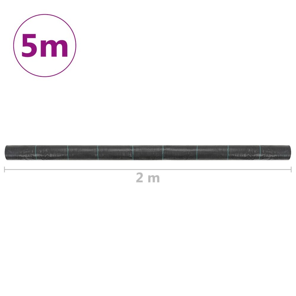 Weed Membrane Black Polypropylene 2 x 16.4 ft Durable. Picture 5