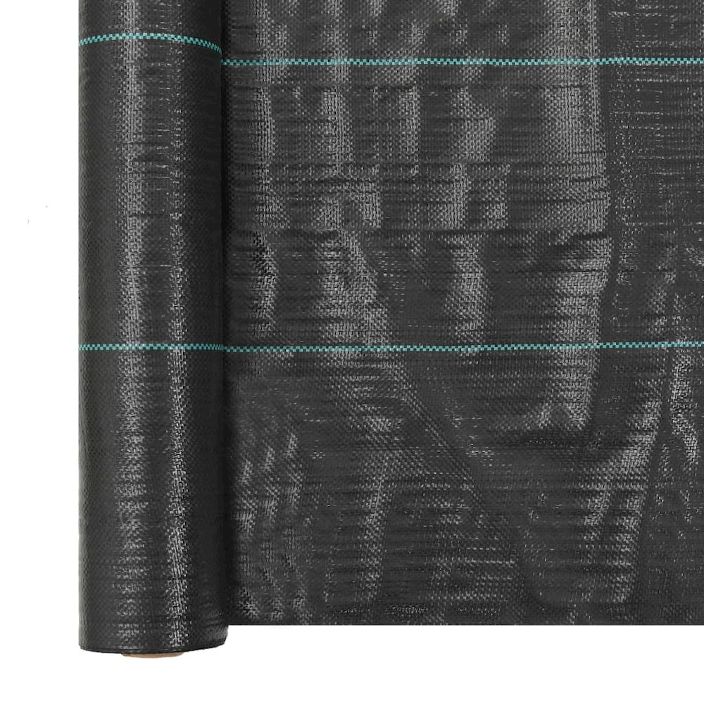 Weed Membrane Black Polypropylene 2 x 164 ft Durable. Picture 2
