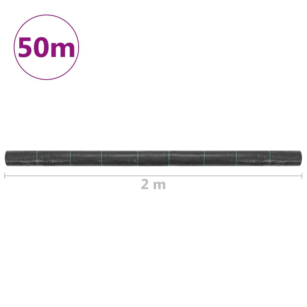 Weed Membrane Black Polypropylene 2 x 164 ft Durable. Picture 5