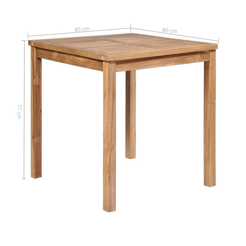 Dining Table Natural Solid Teak Wood Standard Seats Many. Picture 5