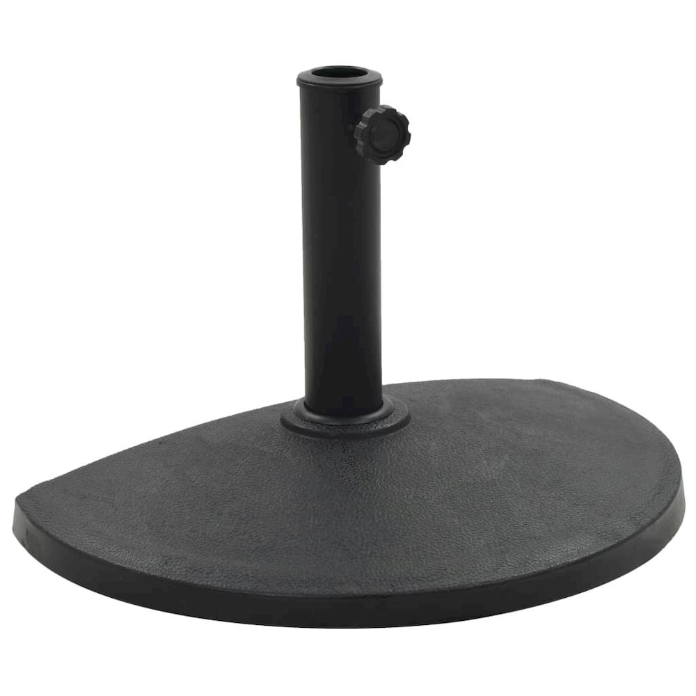 Umbrella Base Black Polyresin Standard Decorative Inlays. Picture 1