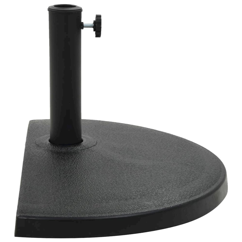 Parasol Base Black Polyresin Standard Heavy Weight Support. Picture 2