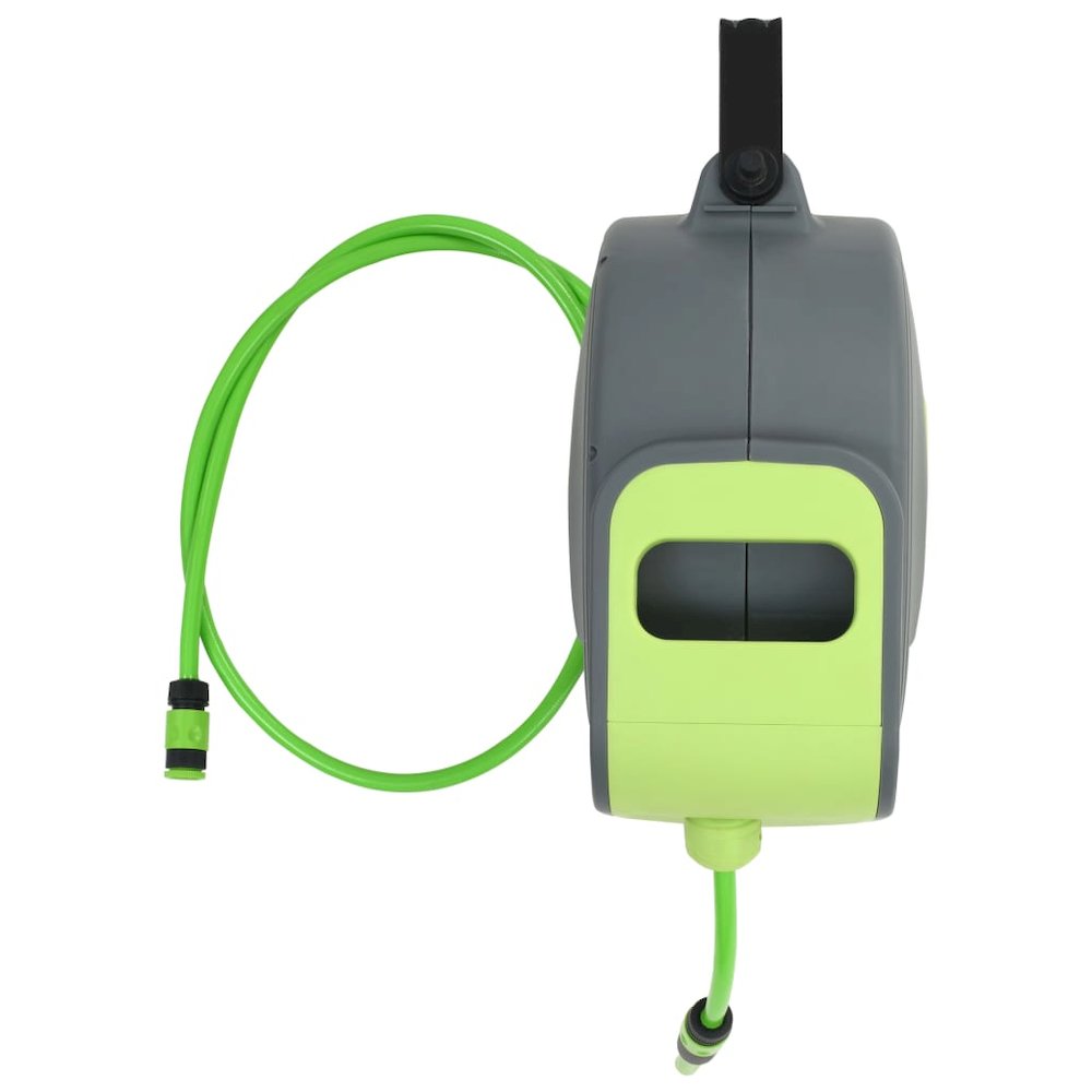 vidaXL Automatic Retractable Water Hose Reel Wall Mounted 98.4'+6.6', 143898. Picture 3