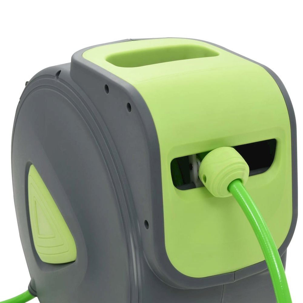 vidaXL Automatic Retractable Water Hose Reel Wall Mounted 98.4'+6.6', 143898. Picture 4
