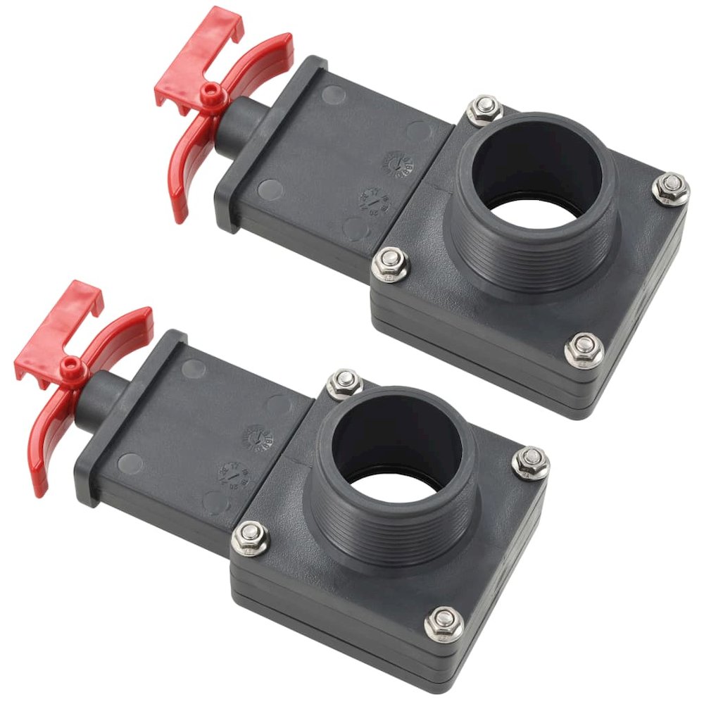 vidaXL Pool Gate Valve 2 pcs 1.5", 91745. Picture 1