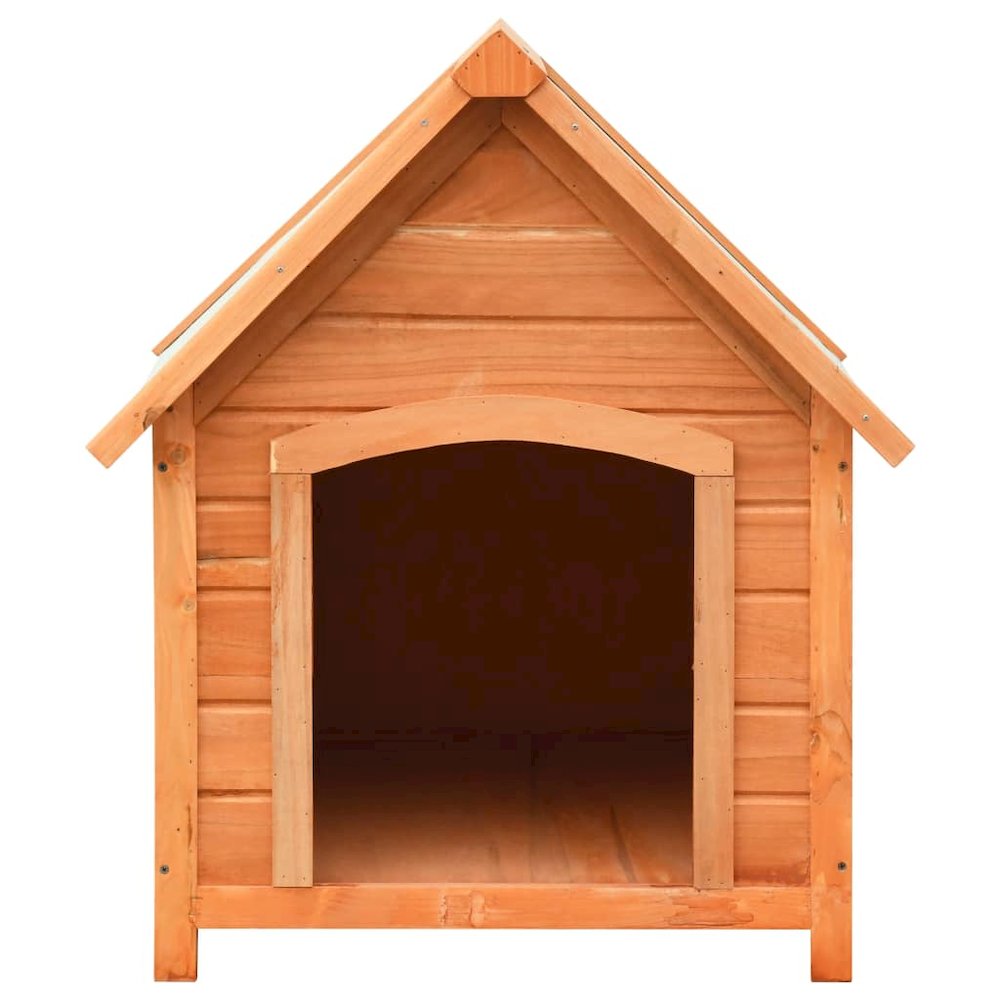Dog House Brown and Green Solid Pine and Fir Wood Medium. Picture 3