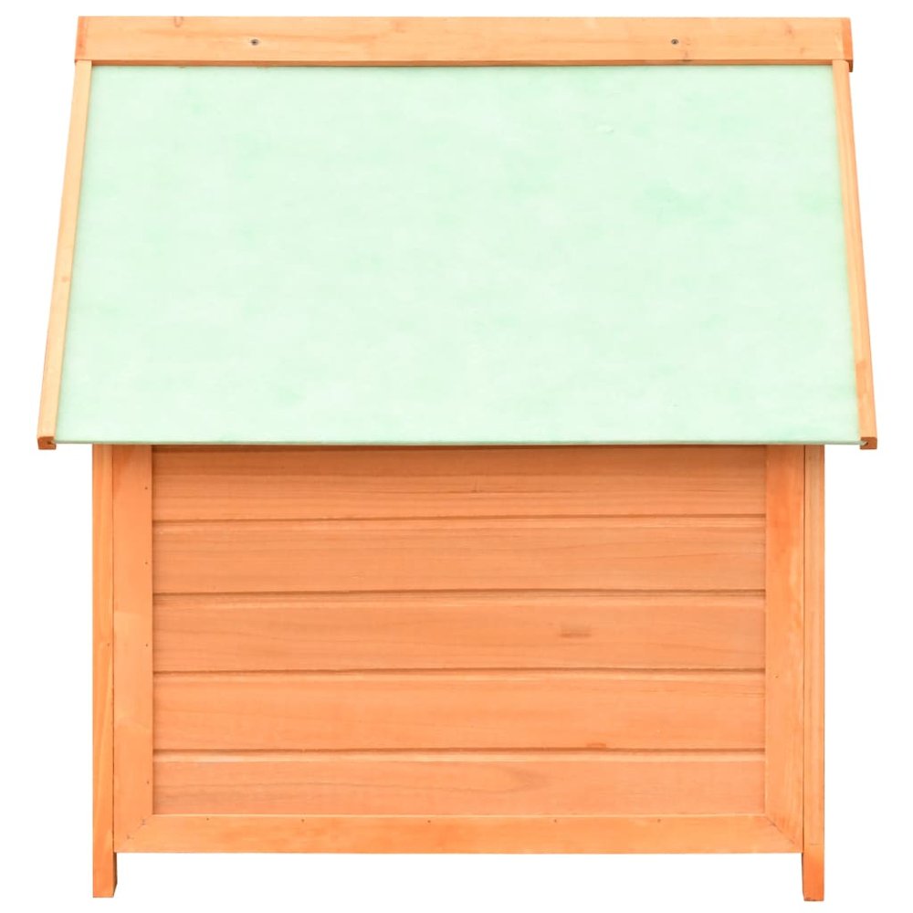 Dog House Brown and Green Solid Pine and Fir Wood Medium. Picture 4