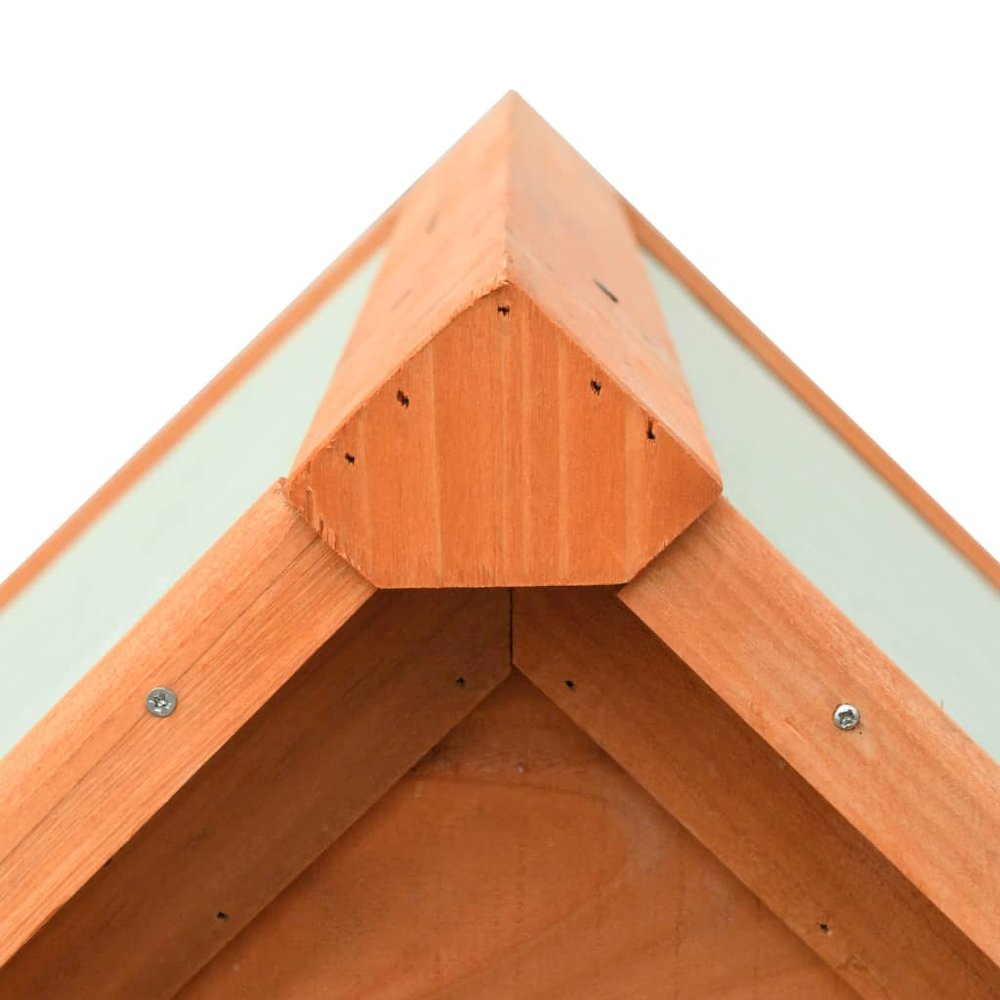 Dog House Brown and Green Solid Pine and Fir Wood Medium. Picture 5