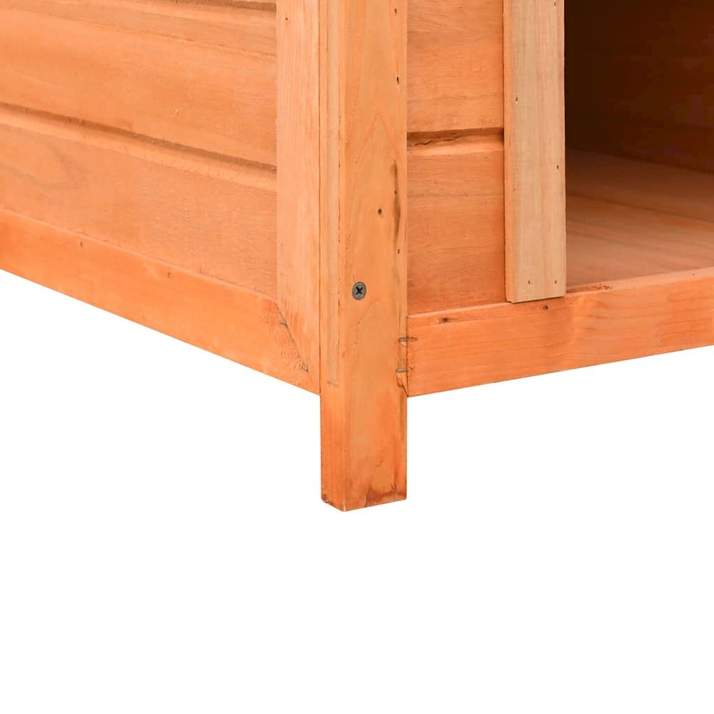 Dog House Brown and Green Solid Pine and Fir Wood Medium. Picture 6