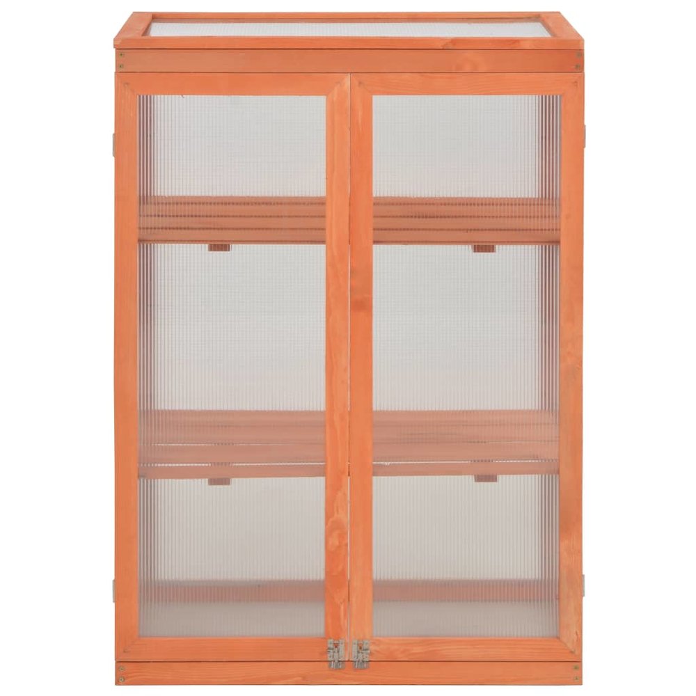 Greenhouse Wooden Wood and Polycarbonate board 29.5x18.5x42.9 in. Picture 2