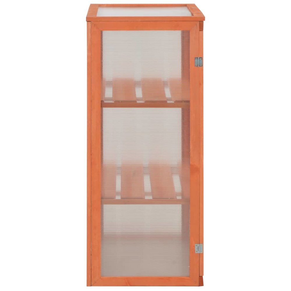 Greenhouse Wooden Wood and Polycarbonate board 29.5x18.5x42.9 in. Picture 5