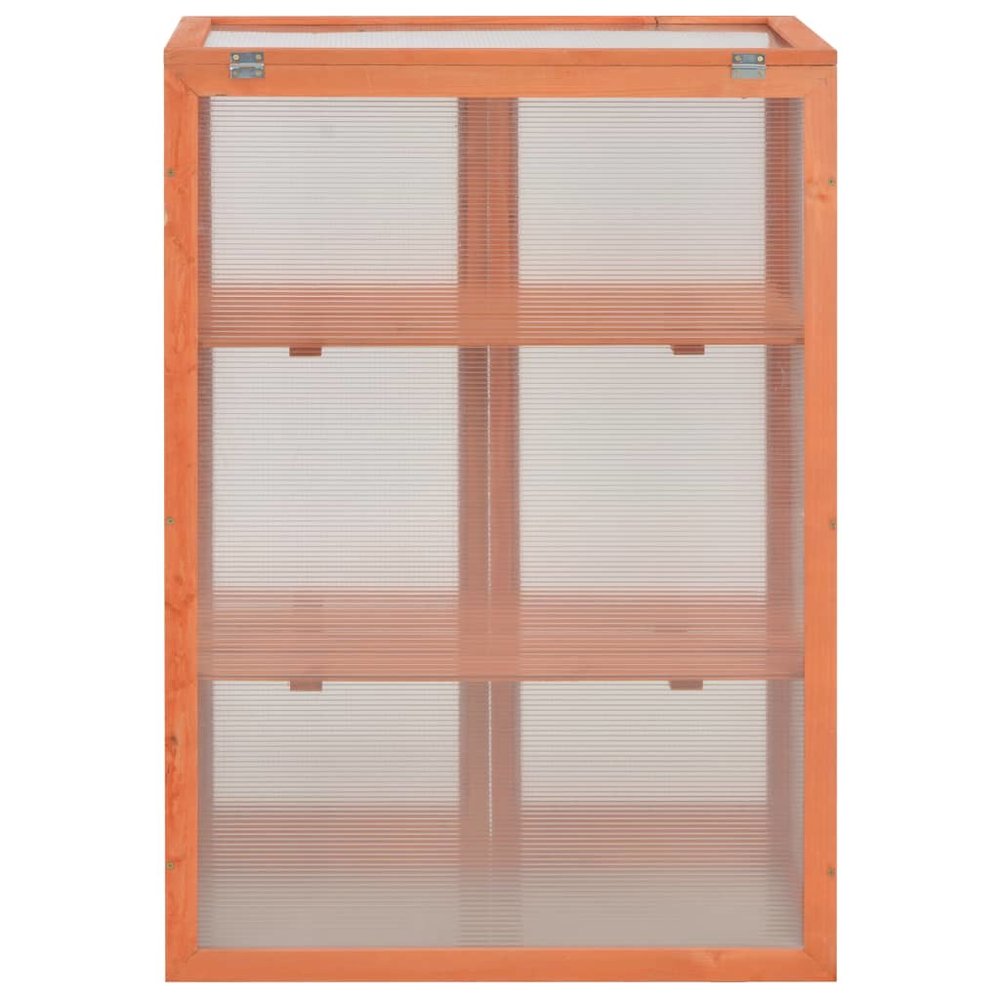 Greenhouse Wooden Wood and Polycarbonate board 29.5x18.5x42.9 in. Picture 6