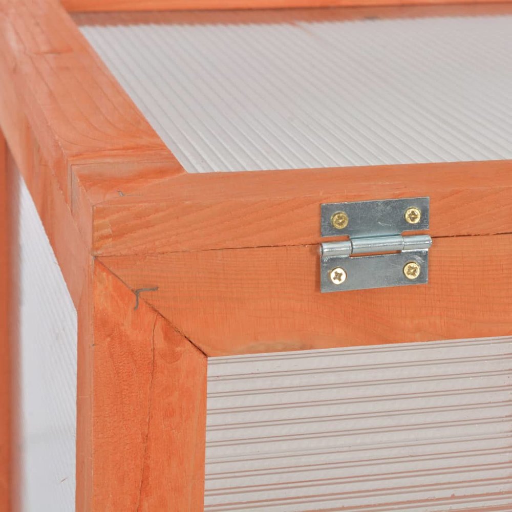Greenhouse Wooden Wood and Polycarbonate board 29.5x18.5x42.9 in. Picture 10