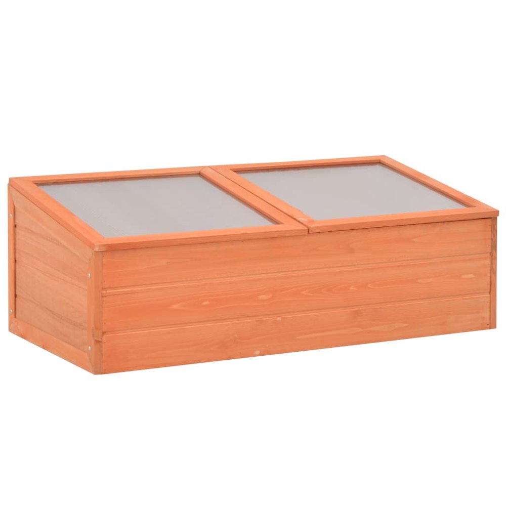 Greenhouse Natural wood Wood and PC board 39.4 x 19.7 x 13.4 in. Picture 1
