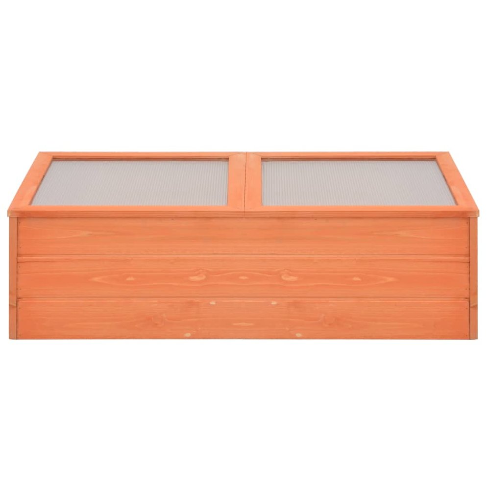Greenhouse Natural wood Wood and PC board 39.4 x 19.7 x 13.4 in. Picture 2