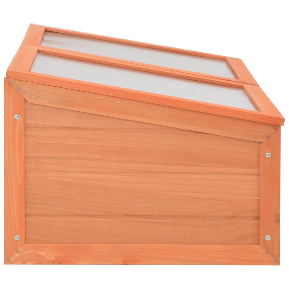 Greenhouse Natural wood Wood and PC board 39.4 x 19.7 x 13.4 in. Picture 5