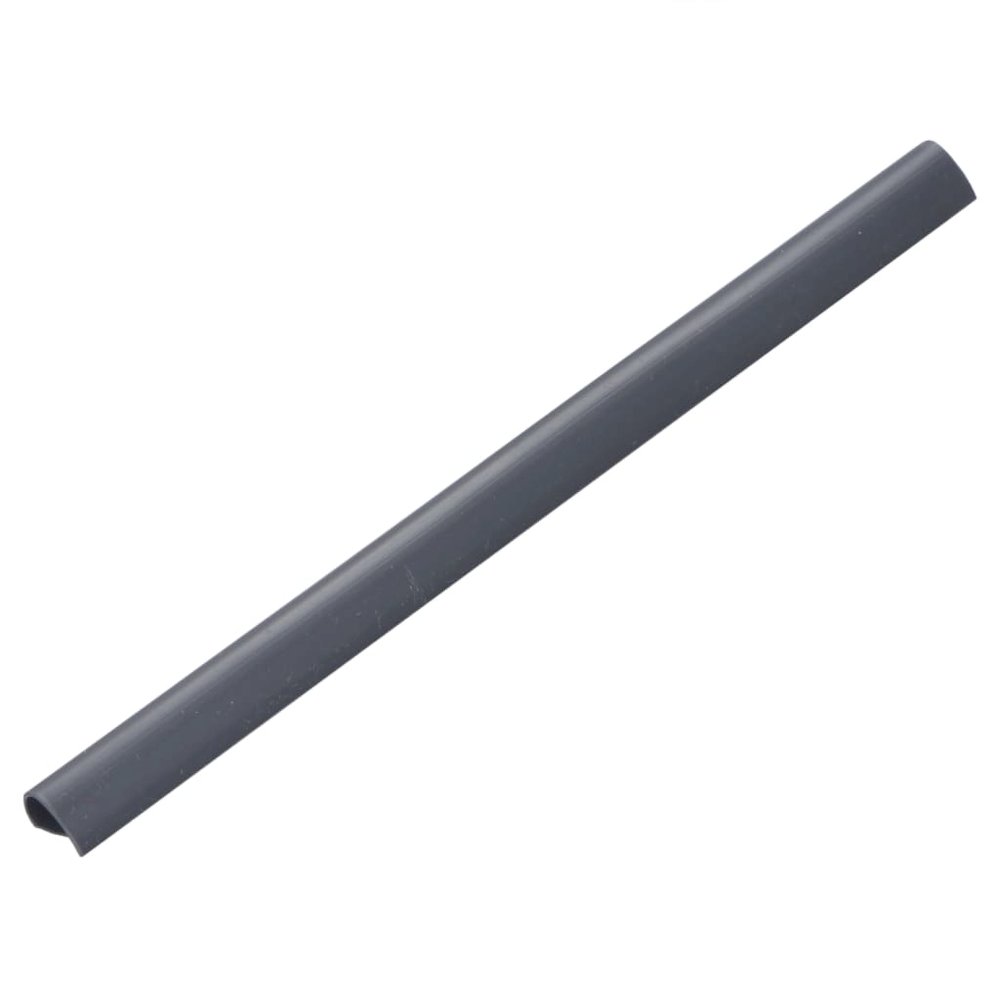 vidaXL 100 pcs Fence Strip Clips PVC Anthracite, 45477. Picture 1