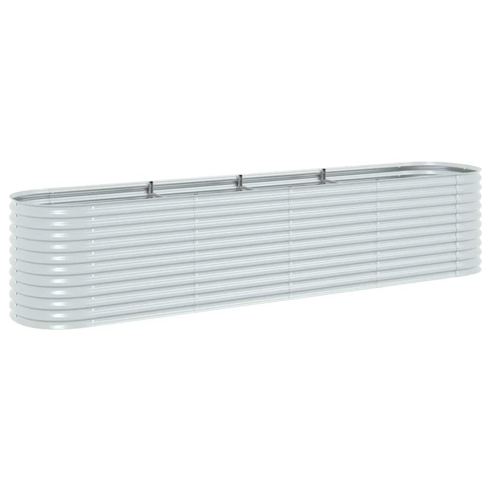 Garden Raised Bed Silver Galvanized Steel Large Tough. Picture 1