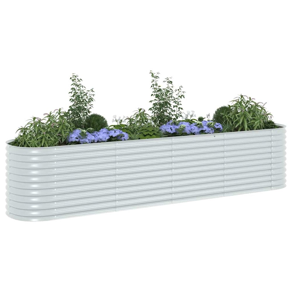 Garden Raised Bed Silver Galvanized Steel Large Tough. Picture 5