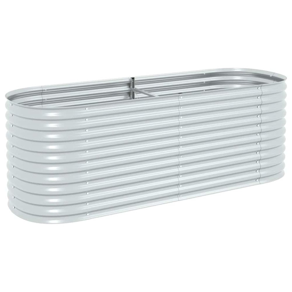 Garden Raised Bed Silver Galvanized steel Large Durable. Picture 1