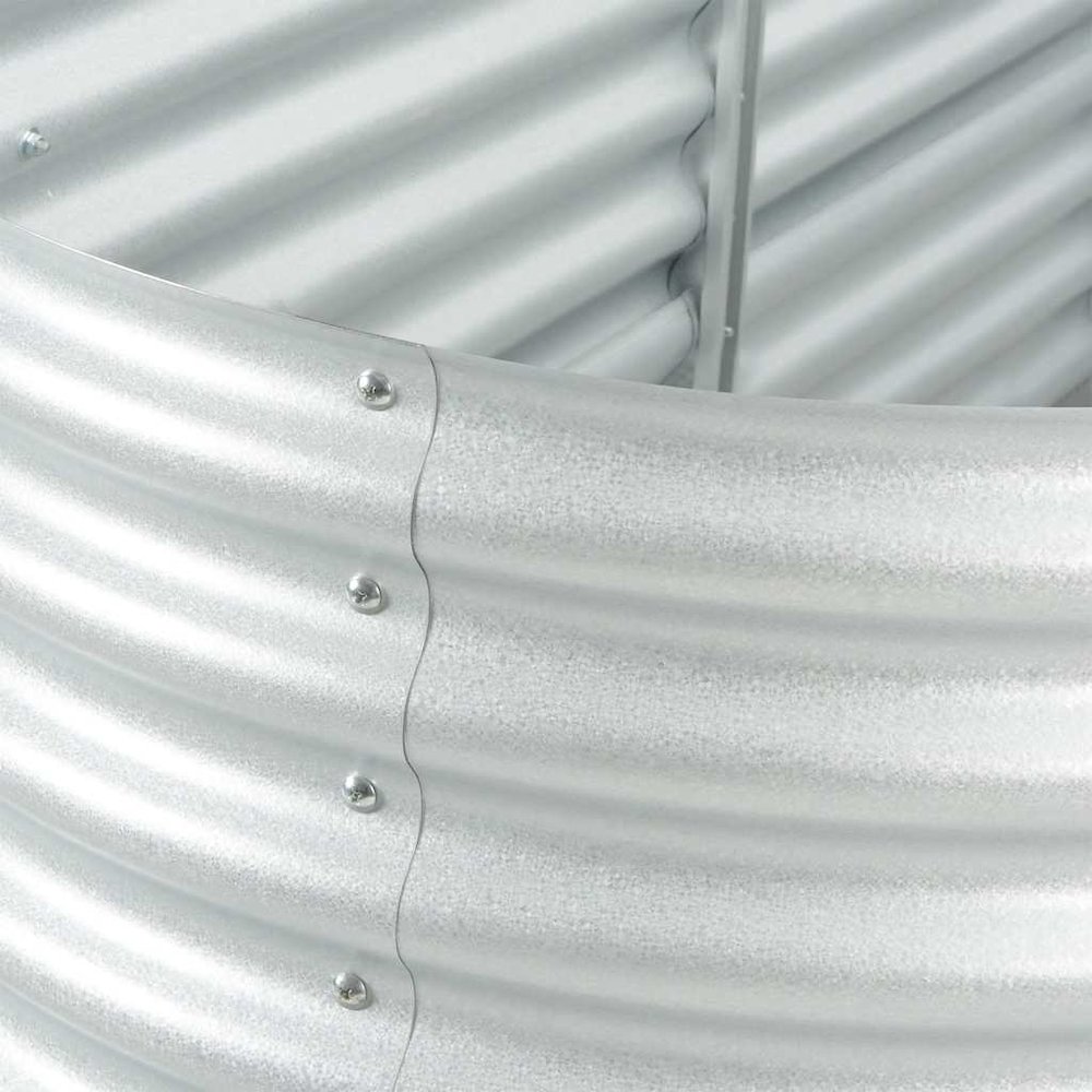 Garden Raised Bed Silver Galvanized steel Large Durable. Picture 10