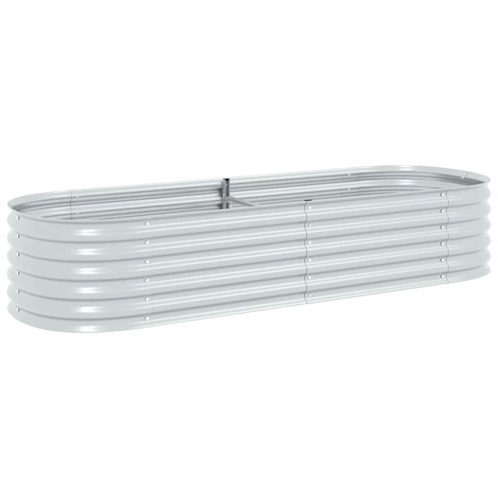 Garden Raised Bed Silver Galvanized Steel Large Durable. Picture 1
