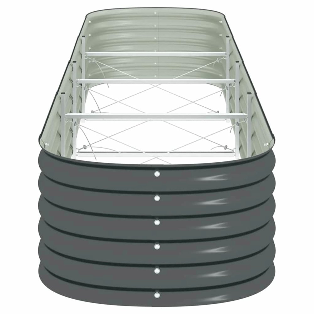 Garden Raised Bed Grey Galvanized Steel Extra Large Sturdy. Picture 7