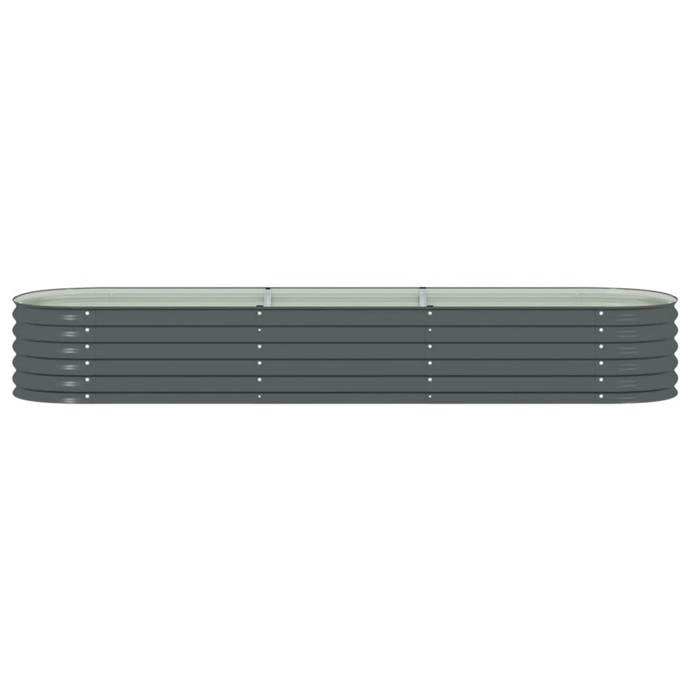 Garden Raised Bed Grey Galvanized steel Large Tough. Picture 4
