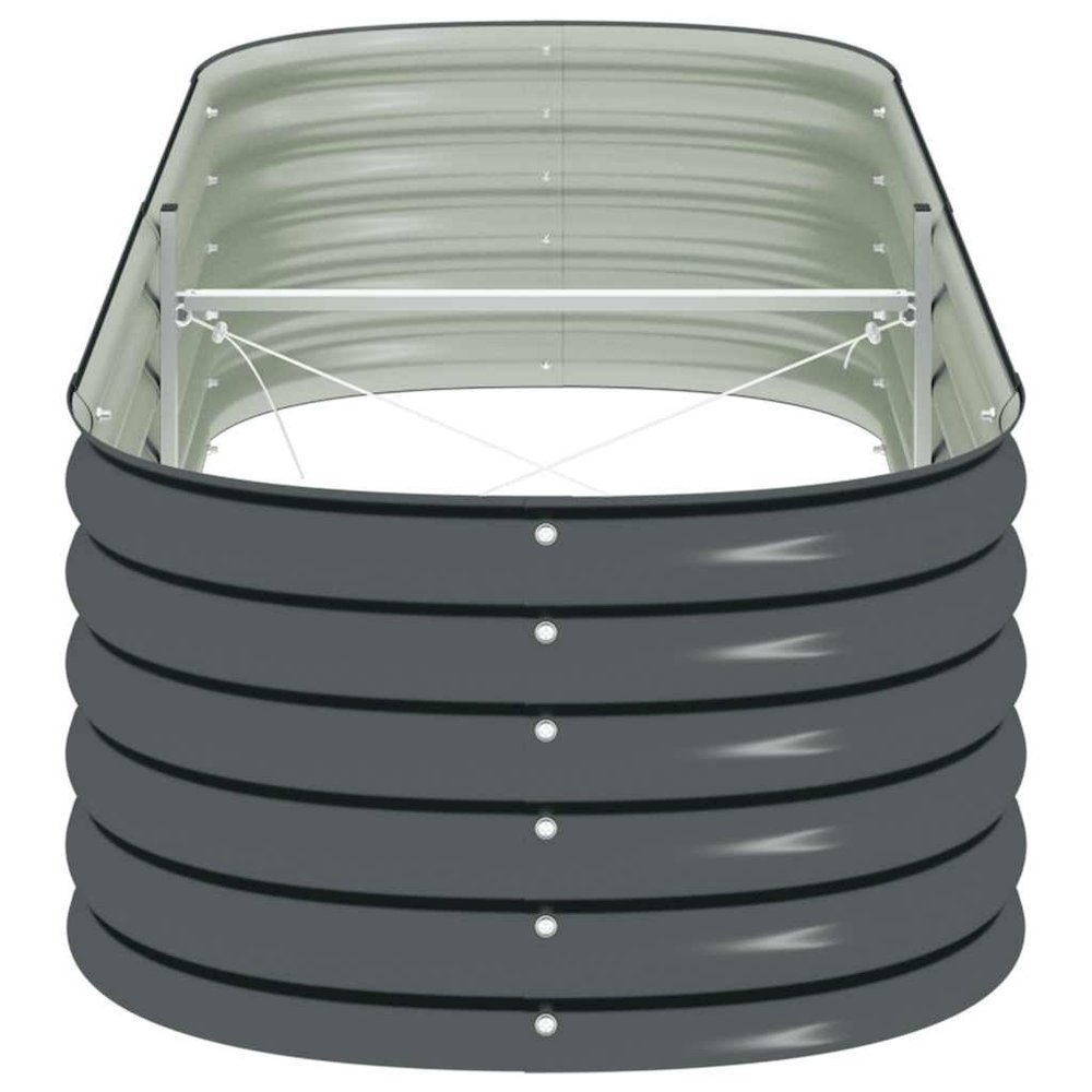Garden Raised Bed Gray Galvanized Steel Large Durable. Picture 7
