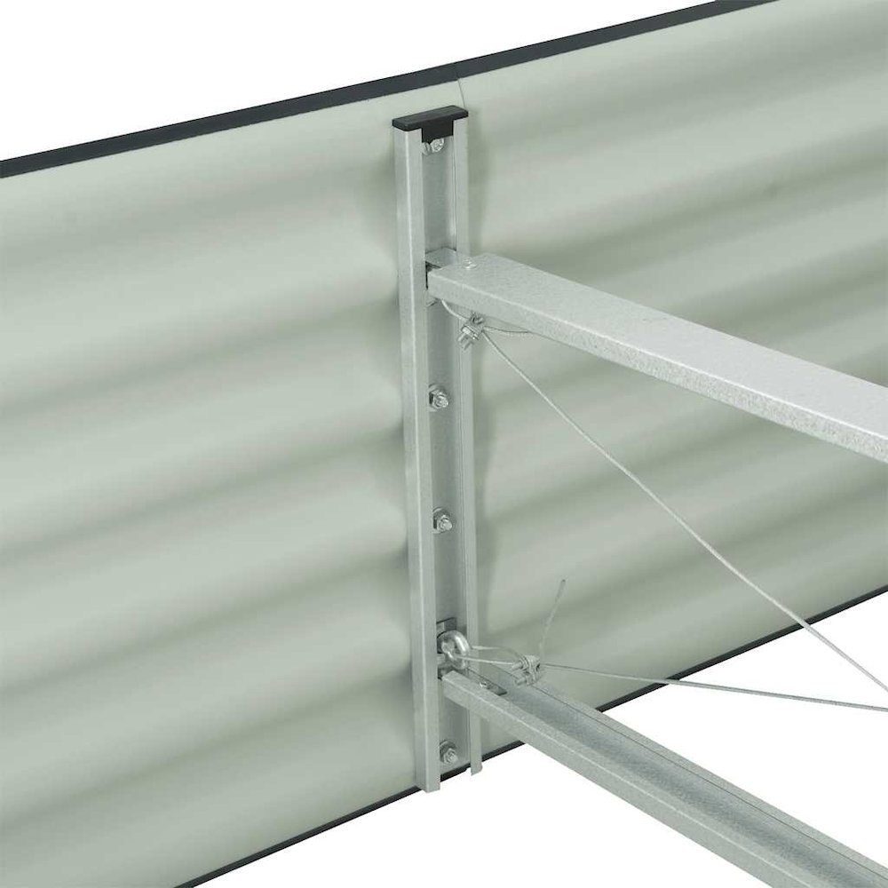 Garden Raised Bed Gray Galvanized Steel Large Durable. Picture 8