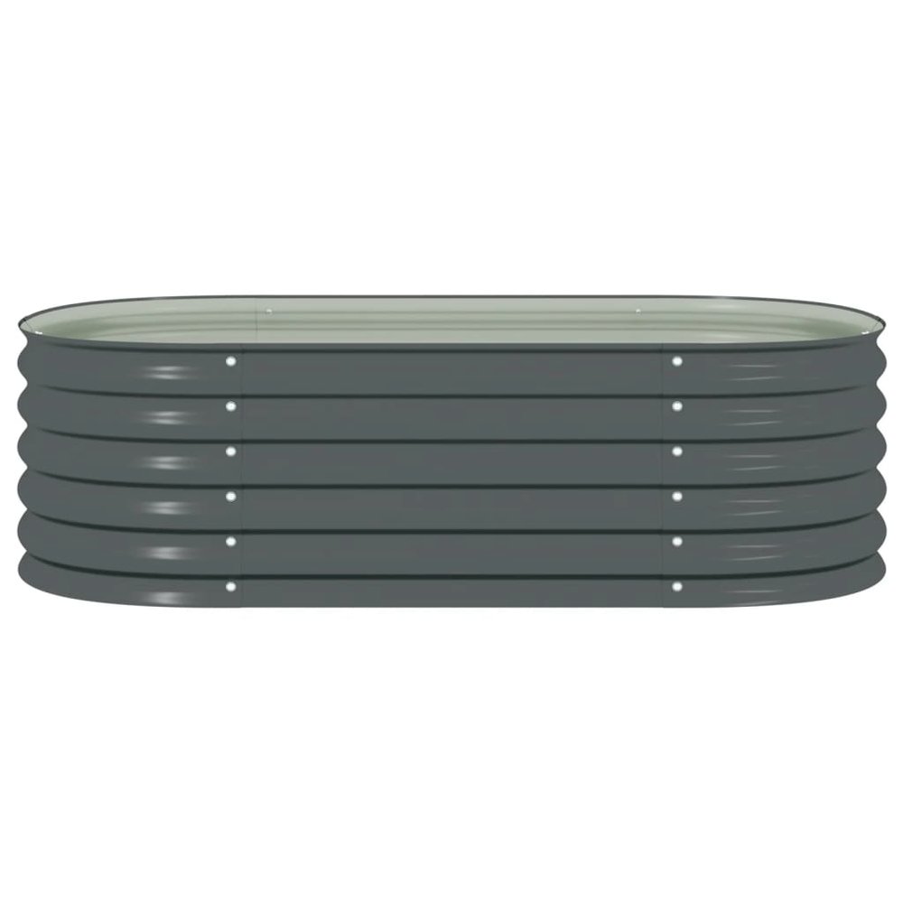 Garden Raised Bed Grey Galvanized steel 63 x 31.5 x 17.3 in. Picture 5