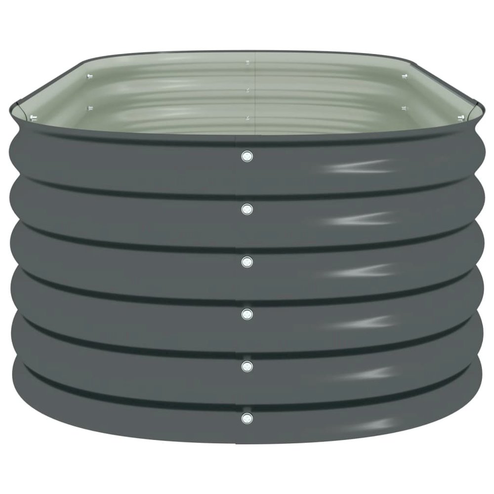 Garden Raised Bed Grey Galvanized steel 63 x 31.5 x 17.3 in. Picture 6