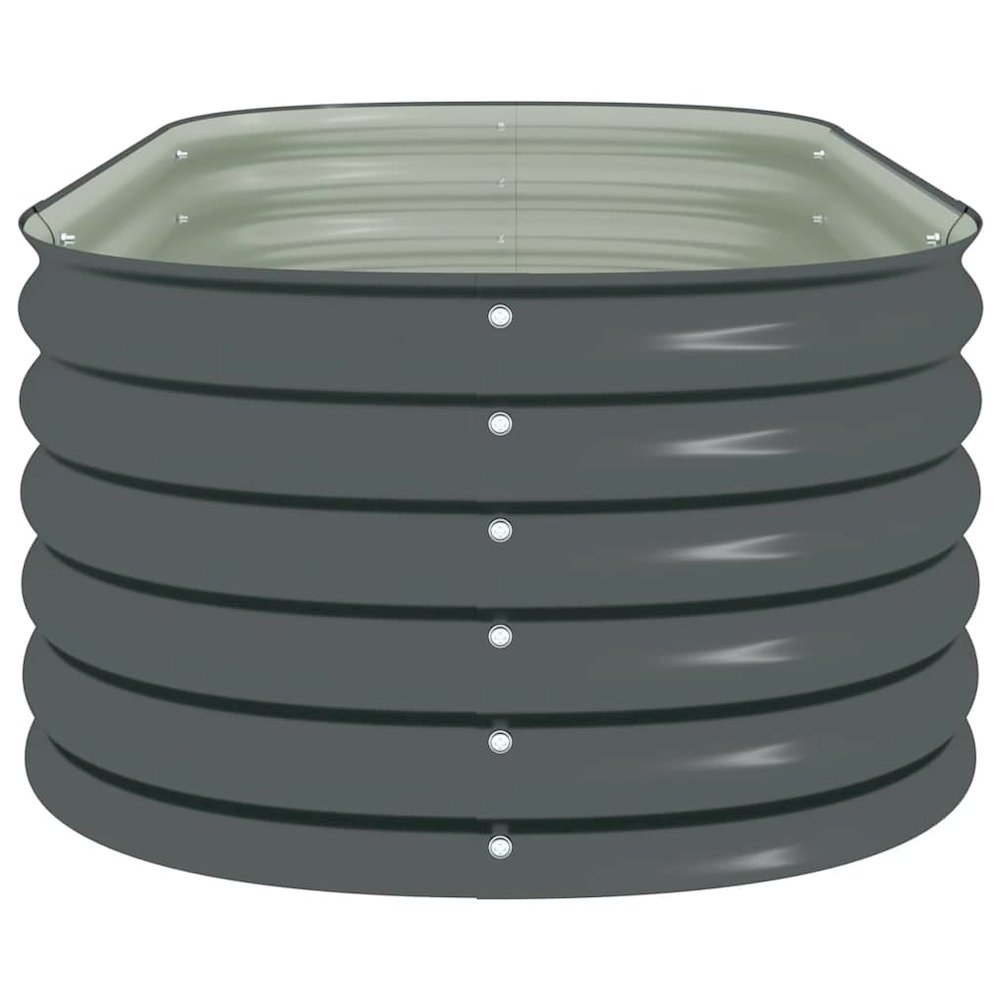 Garden Raised Bed Grey Galvanized steel 63 x 31.5 x 17.3 in. Picture 7