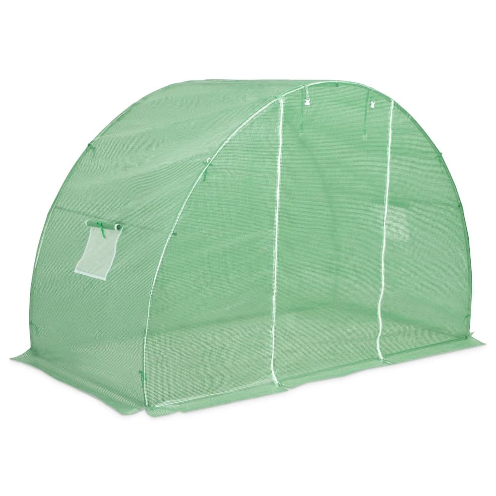 Greenhouse Green PE mesh fabric, Galvanized Steel 48.4 square feet. Picture 4