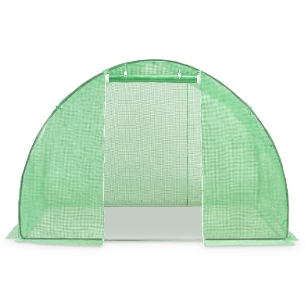 Greenhouse Green PE mesh fabric, Galvanized Steel 48.4 square feet. Picture 5