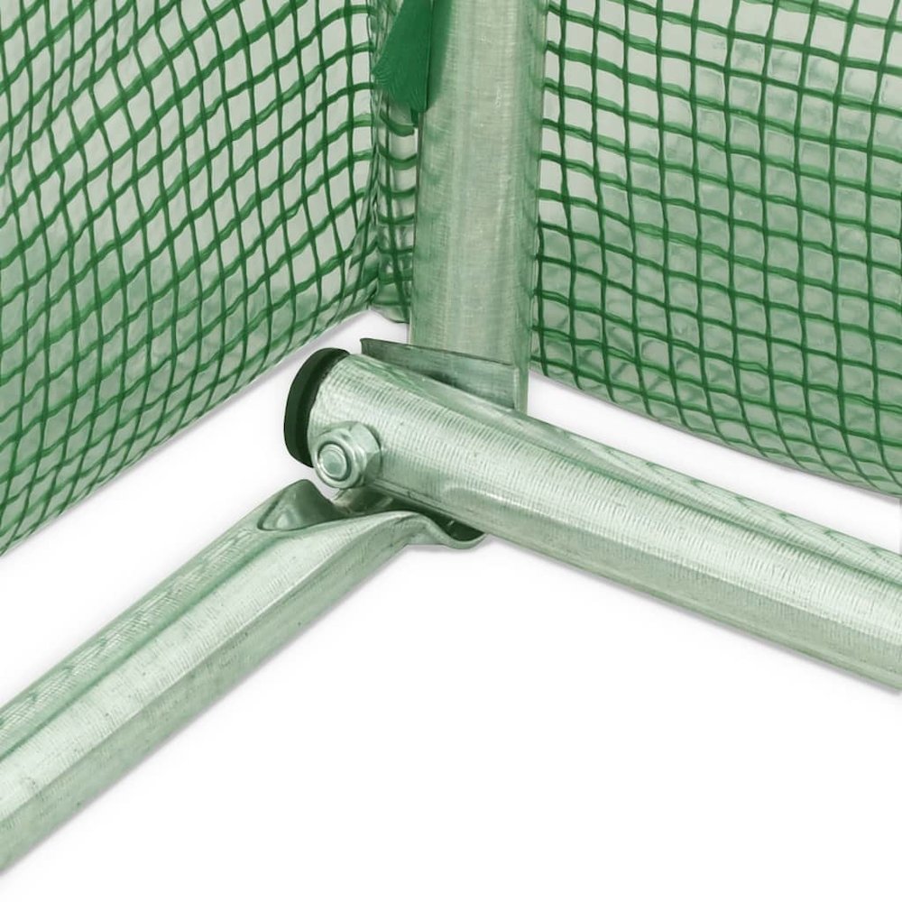 Greenhouse Green PE mesh fabric, Galvanized Steel 48.4 square feet. Picture 11
