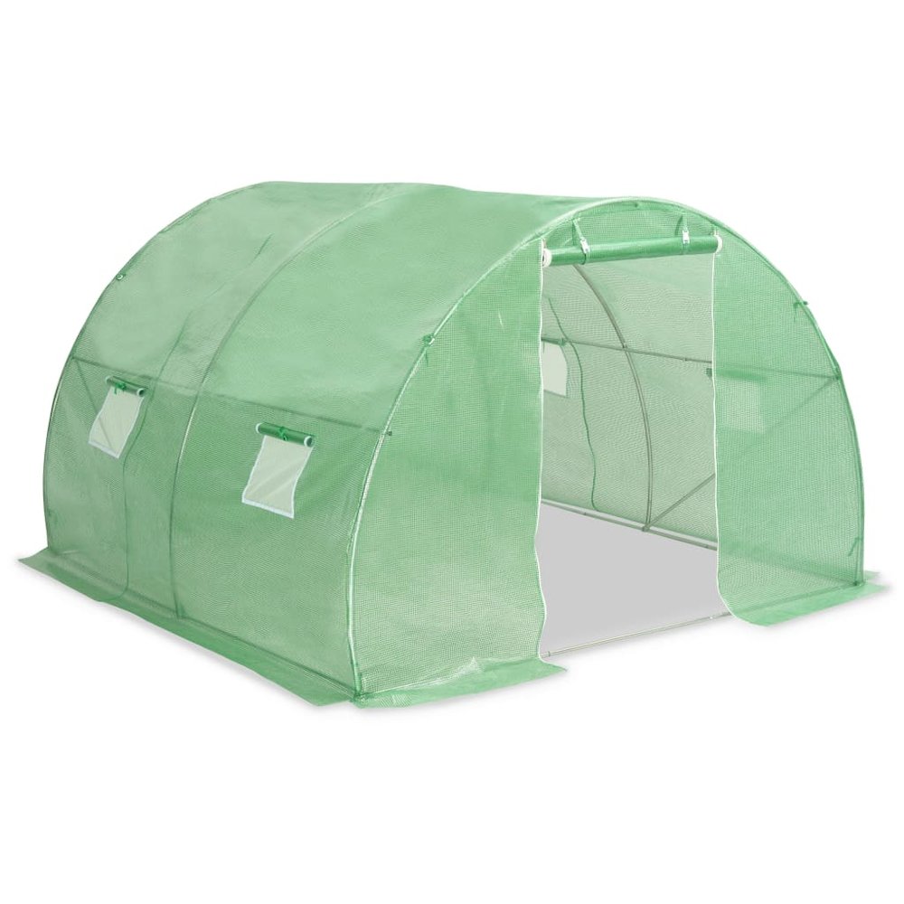 Greenhouse Green PE mesh fabric, galvanized steel Large. Picture 4
