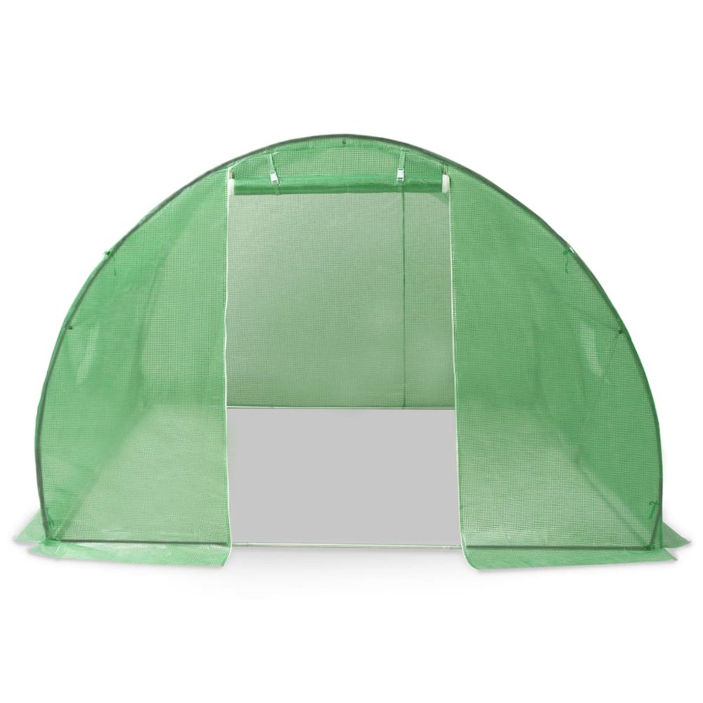 Greenhouse Green PE mesh fabric, galvanized steel Large. Picture 6