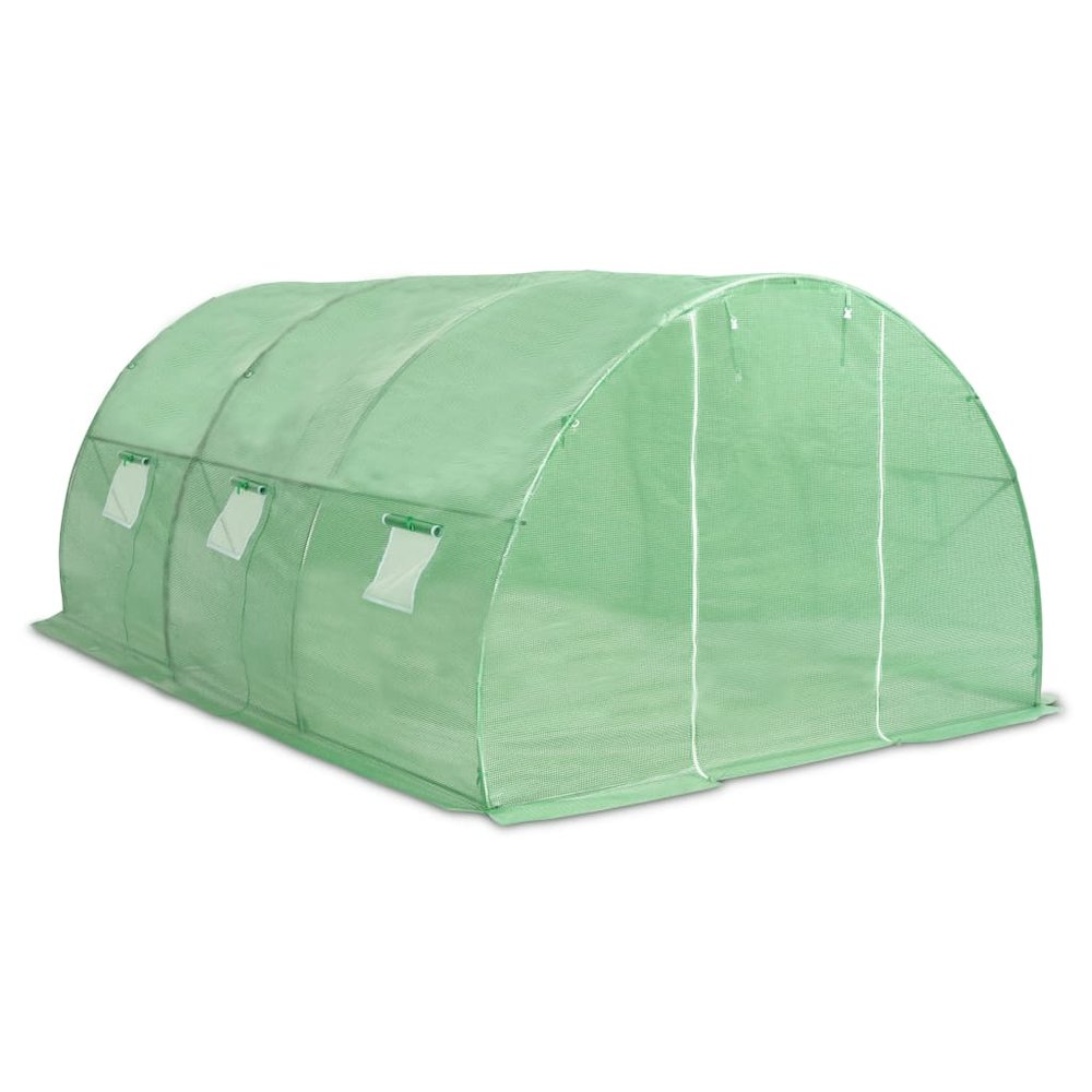 Greenhouse Green Polyethylene mesh fabric and galvanized steel. Picture 4