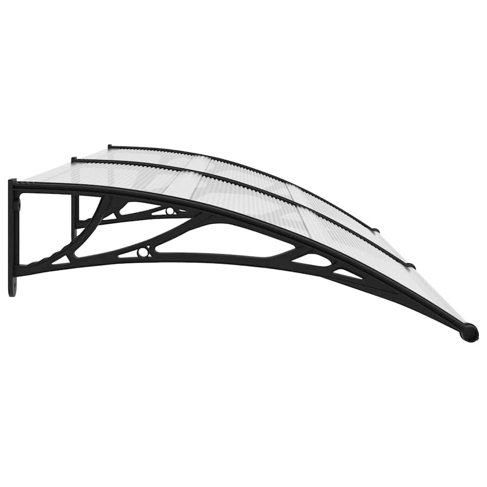 Door Canopy Black brackets, clear sheets Polycarbonate, ABS, Aluminum. Picture 6