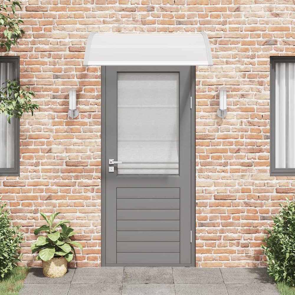 Door Canopy Grey brackets and transparent sheets. Picture 3