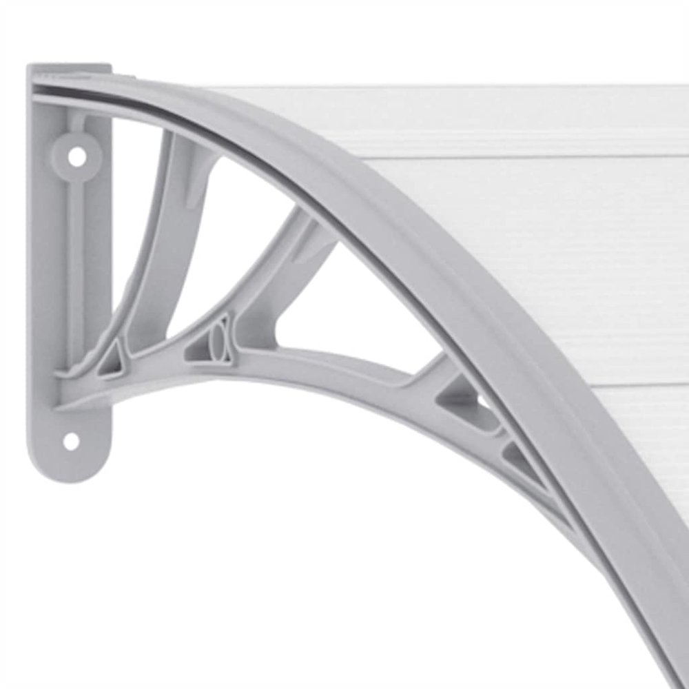 Door Canopy Grey brackets and transparent sheets. Picture 7