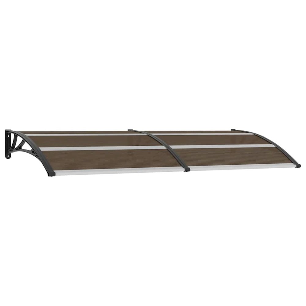 Door Canopy Black Polycarbonate Medium Durable Canopy. Picture 1