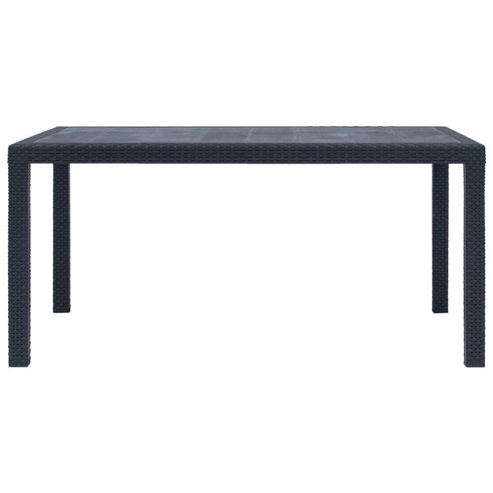 Garden Table Anthracite Plastic Durable Garden Table. Picture 2