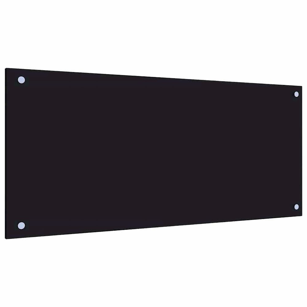 Kitchen Backsplash Black 35.4"x15.7" Tempered Glass. Picture 6