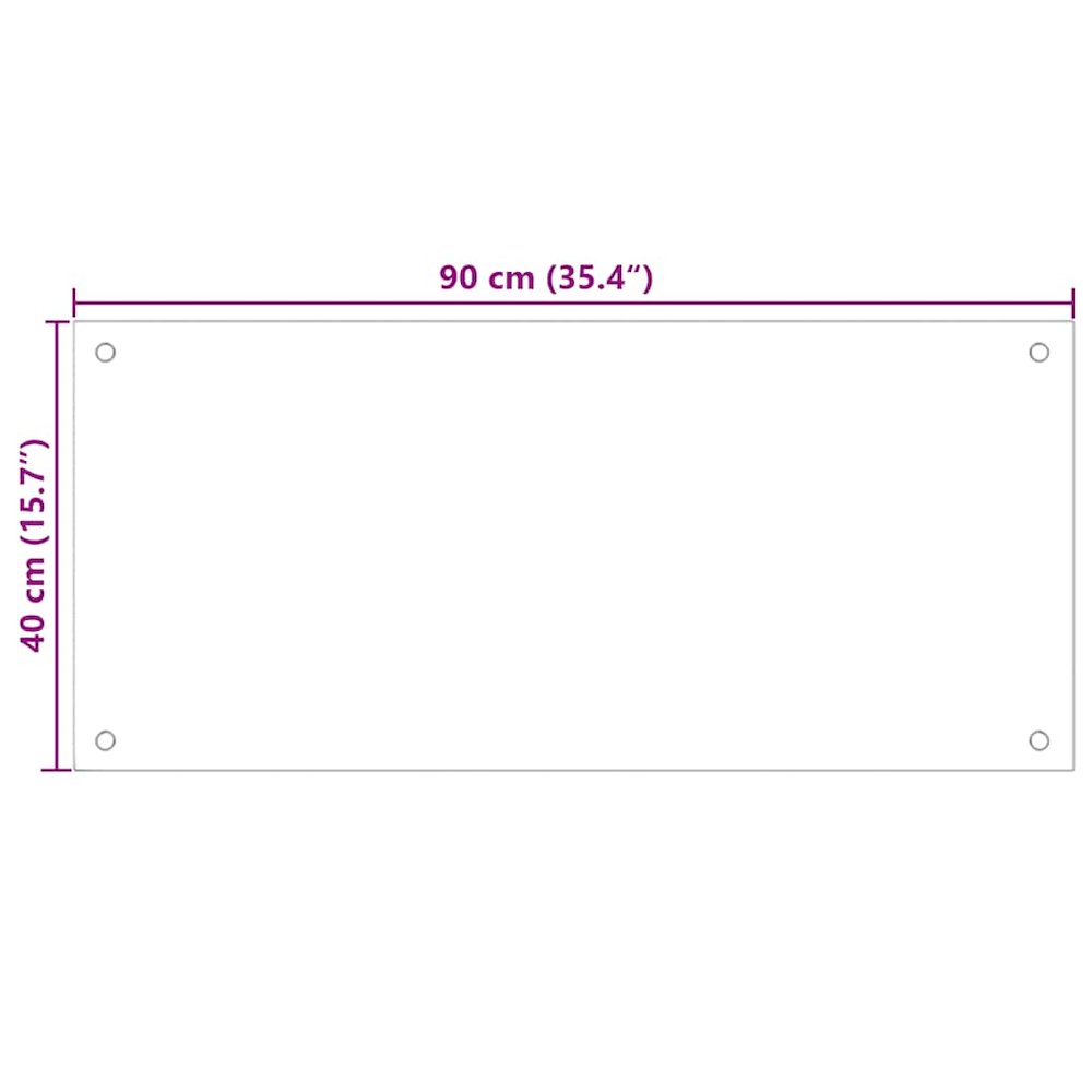 Kitchen Backsplash Black 35.4"x15.7" Tempered Glass. Picture 11
