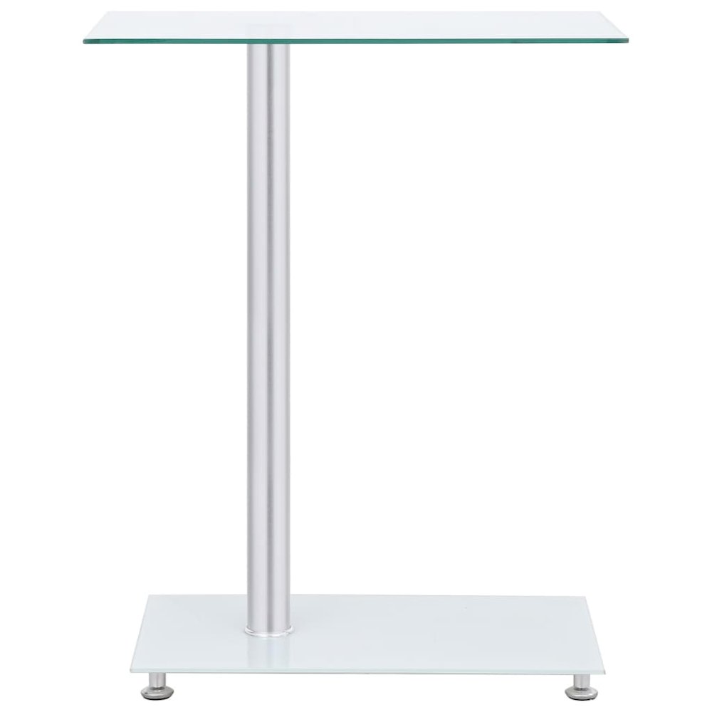 Side Table Transparent Tempered glass, stainless steel Small. Picture 2